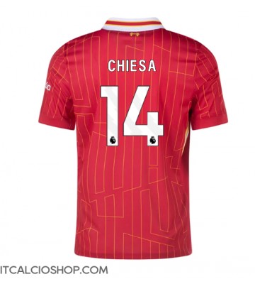 Liverpool Federico Chiesa #14 Prima Maglia 2024-25 Manica Corta